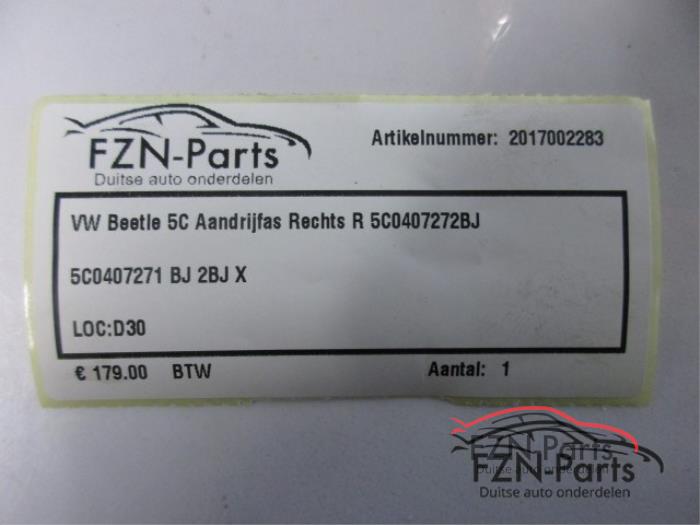 Aandrijfas rechts-voor Volkswagen Beetle (22725864)