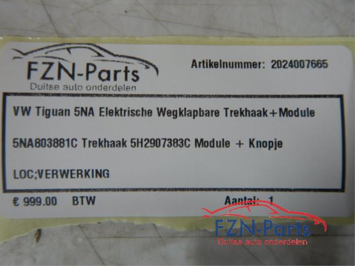 VW Tiguan 5NA Elektrische Wegklapbare Trekhaak+Module