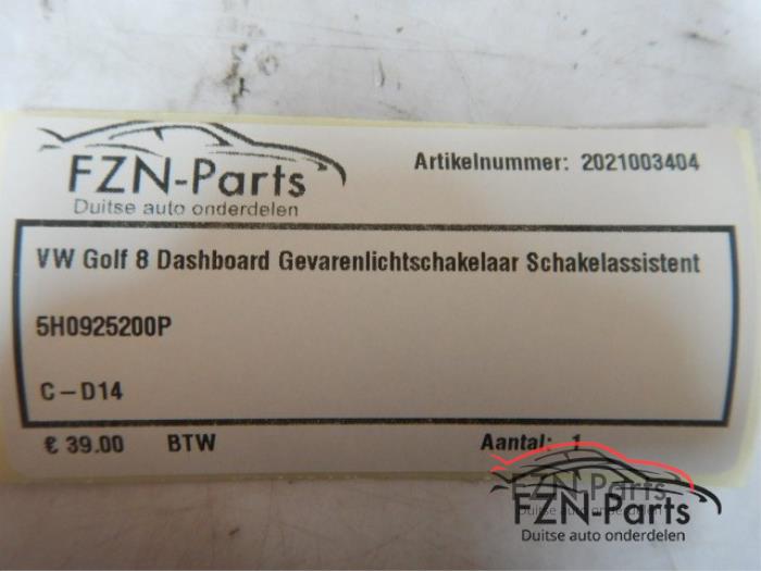 Paniekverlichtings Schakelaar Volkswagen Golf (22744002)