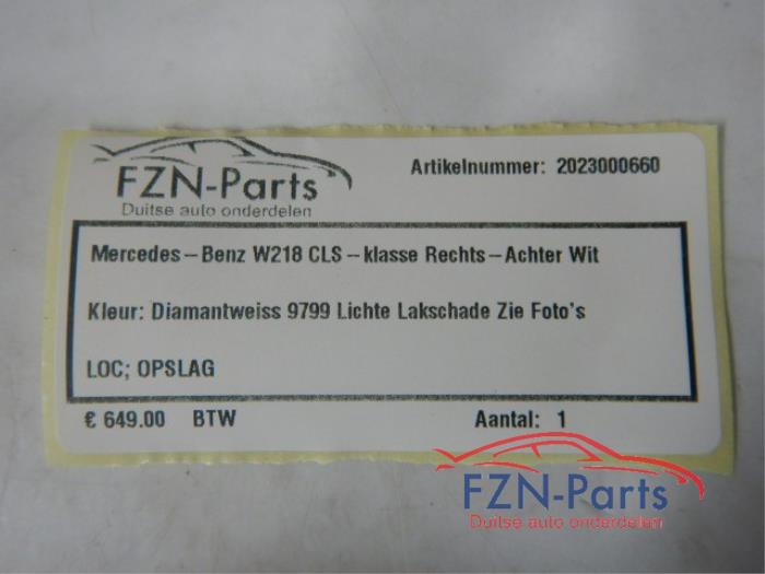 Portier 4Deurs rechts-achter Mercedes CLS-Klasse (22744416)