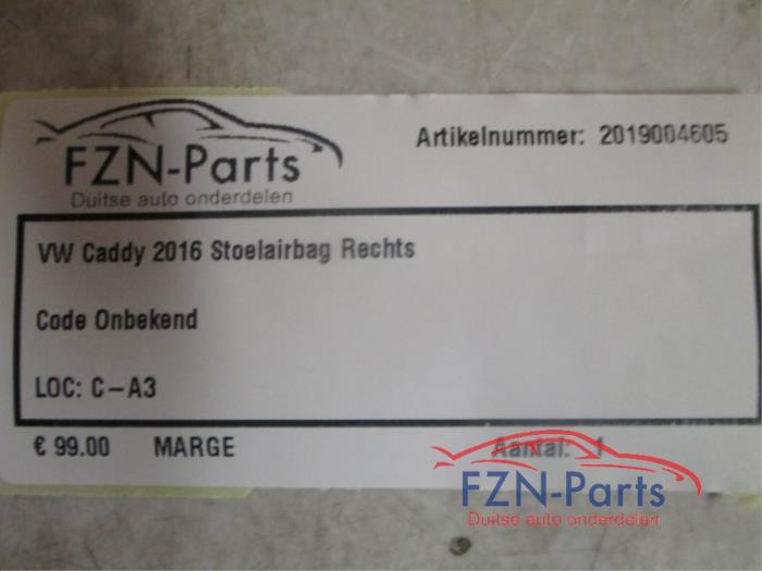 Airbag stoel (zitplaats) Volkswagen Caddy (22730705)