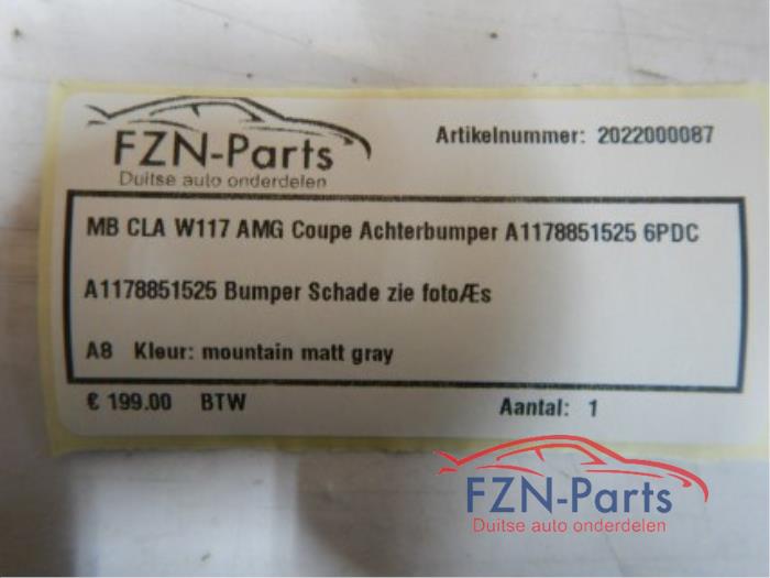 Mercedes-benz CLA W117 AMG Coupe achterbumper
