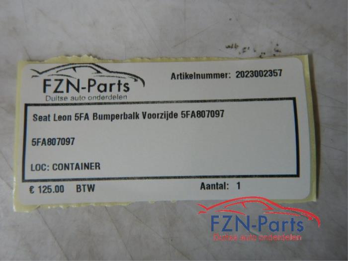 Seat Leon 5FA Bumperbalk Voorzijde