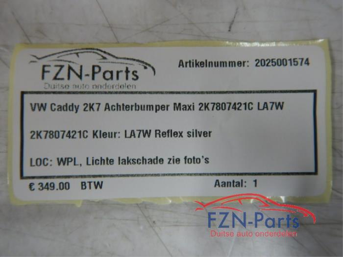 VW Caddy 2K7 Achterbumper Maxi