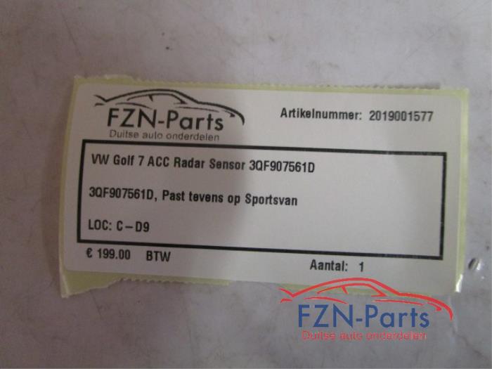 Radar sensor Volkswagen Golf (22745480)