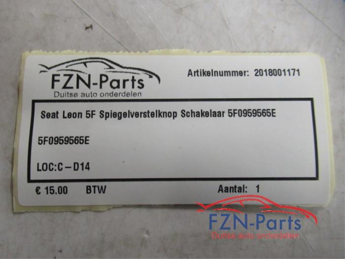 Seat Leon 5F Spiegelverstelknop Schakelaar