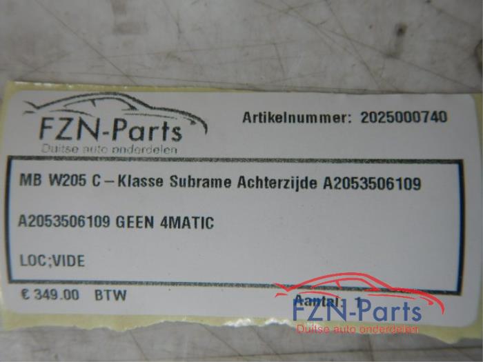 Mercedes-Benz C-Klasse W205 Subframe Achterzijde