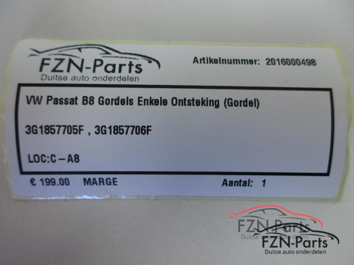 Veiligheidsgordel links-voor Volkswagen Passat (22728066)