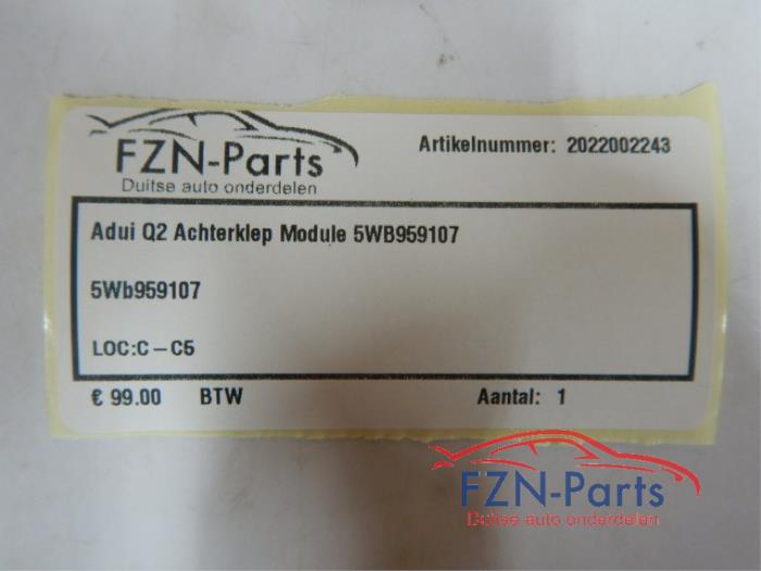 Module achterklep motor Audi Q2 (22743563)