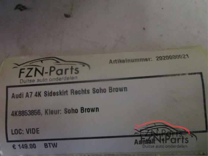 Zijskirt links Audi A7 (22727567)
