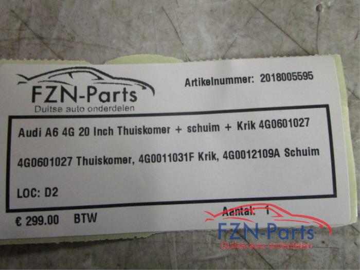 Audi A6 4G 20 Inch Thuiskomer + Schuim + Krik