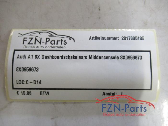 Audi A1 8X Dashboardschakelaars Middenconsole