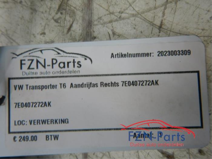 VW Transporter T6 Aandrijfas Rechts