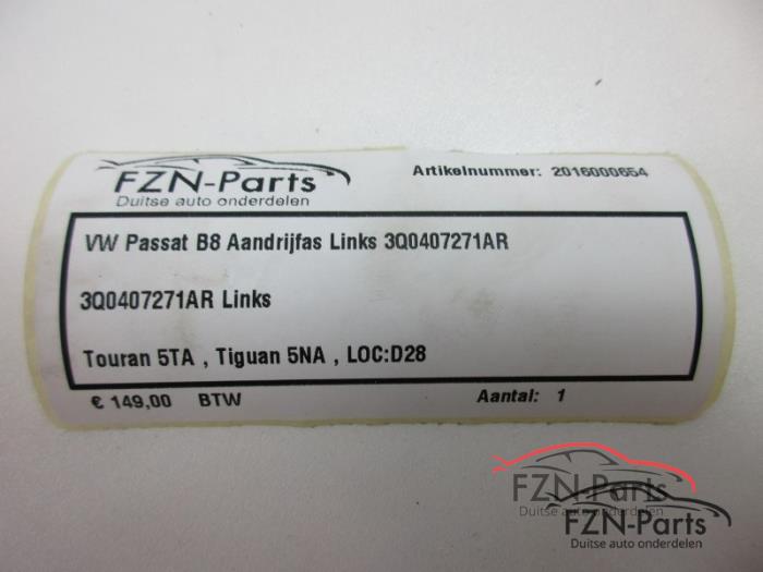Aandrijfas links-voor Volkswagen Touran (22724666)