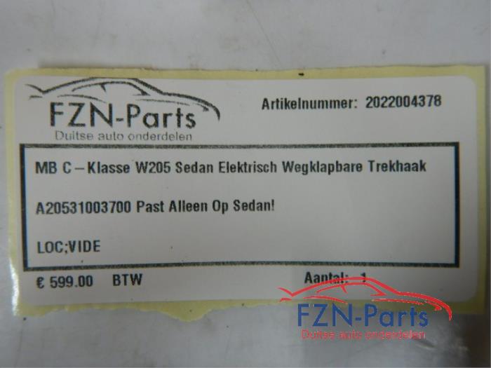Mercedes-Benz C-Klasse W205 Sedan Elektrisch Wegklapbare Trekhaak