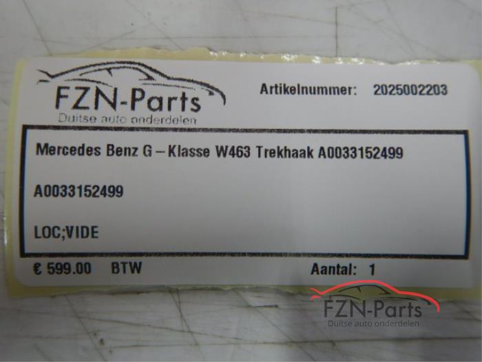 Trekhaak Mercedes G-Klasse (22740031)