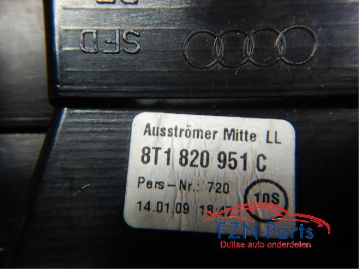 Audi A4 8K / A5 8T Luchtrooster Dashboard Midden