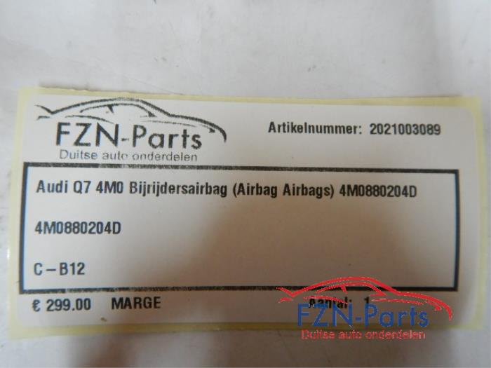 Airbag rechts (Dashboard) Audi Q7 (22744622)