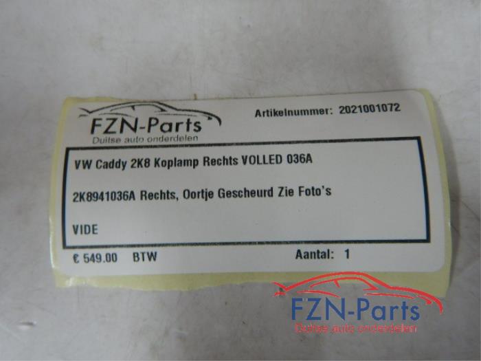 Koplamp rechts Volkswagen Caddy (22722978)