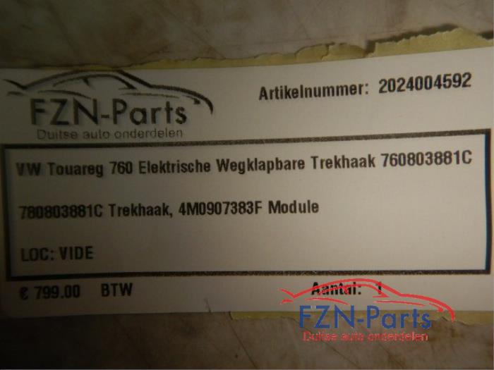 VW Touareg 760 Elektrische Wegklapbare Trekhaak
