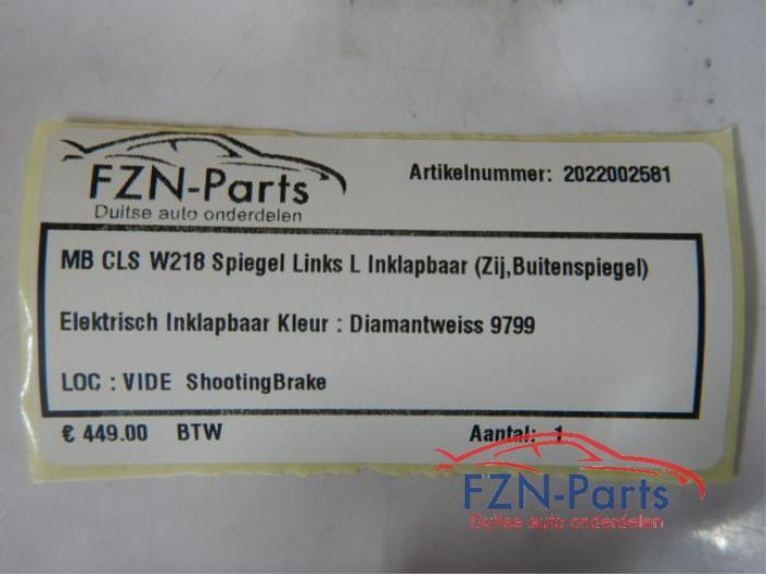Mercedes-Benz CLS W218 Spiegel Links L Inklapbaar
