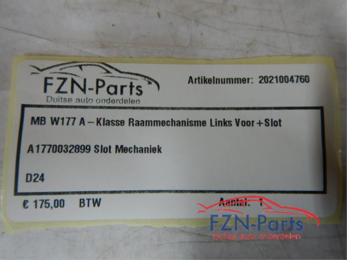 Ruitmechaniek 4Deurs links-achter Mercedes A-Klasse (22739917)