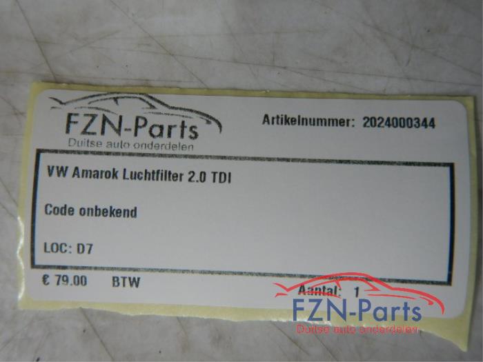 Luchtfilterhuis Volkswagen Amarok (22730223)