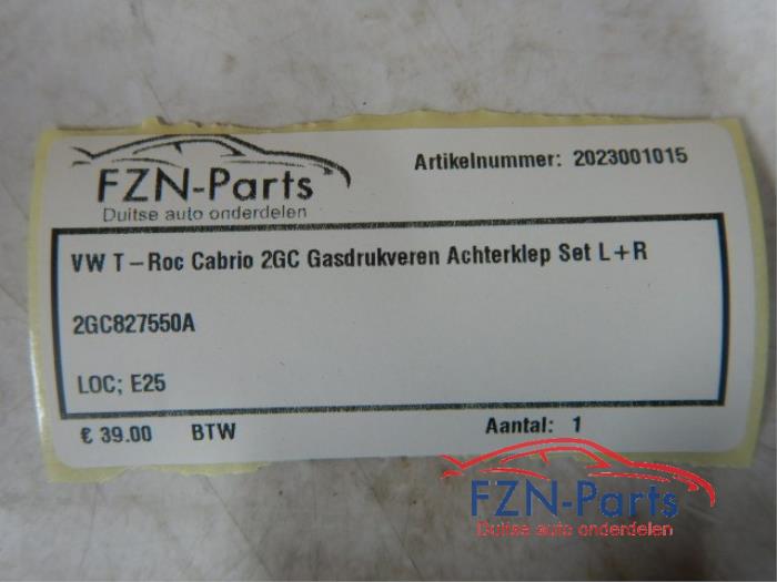 VW T-Roc Carbio 2GC Gasdrukveren Achterklep Set L+R