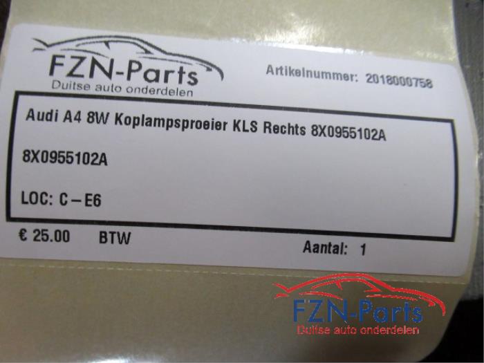 Audi A1 8X Koplampsproeiers KLS Rechts
