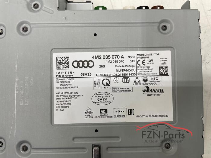 Audi A6 4K C8 Radio module regelapparaat