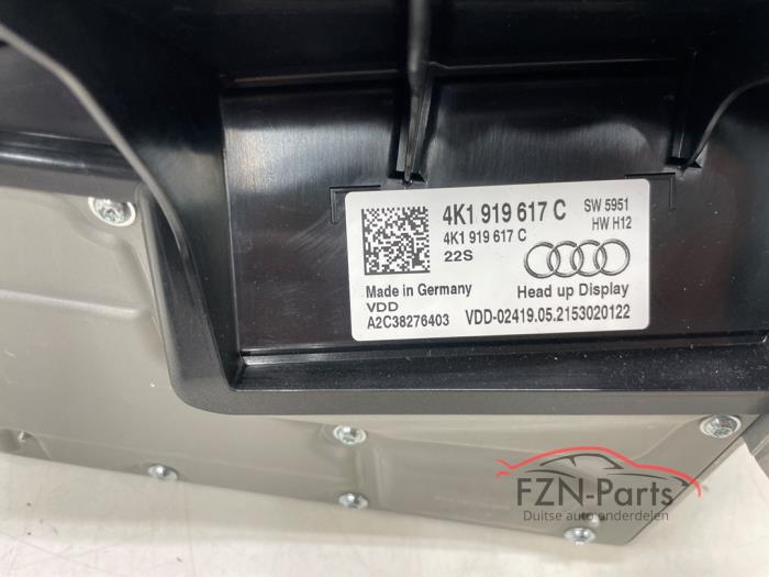 Audi A6 4K C8 Head Up display dashboard