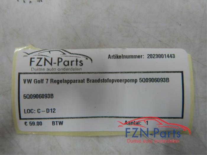 VW Golf 7 Regelapparaat Brandstofopvoerpomp