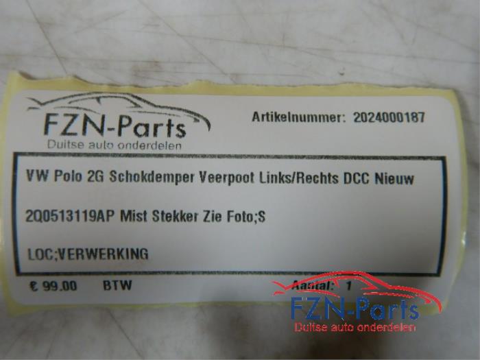 Schokdemper links-achter Volkswagen Polo (22738909)