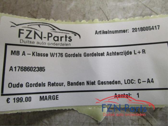 Veiligheidsgordel Set achter Mercedes A-Klasse (22740312)