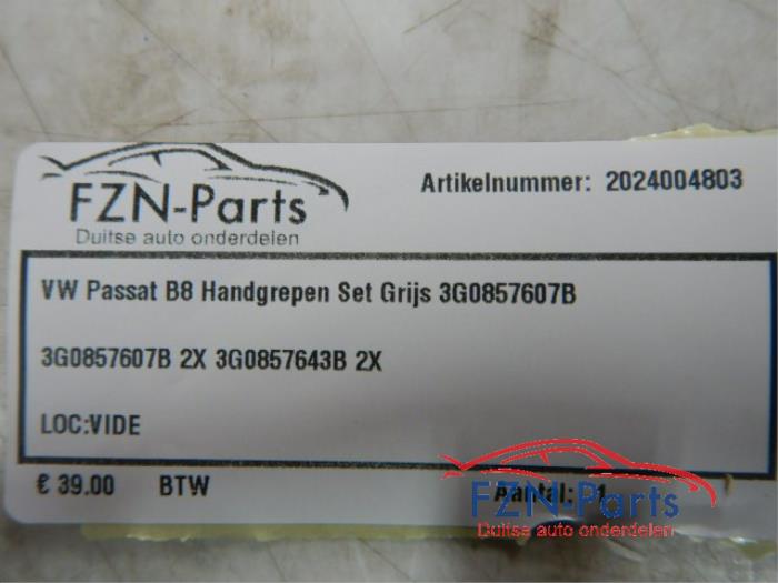 VW Passat B8 Handgrepen Set grijs 4 stuks
