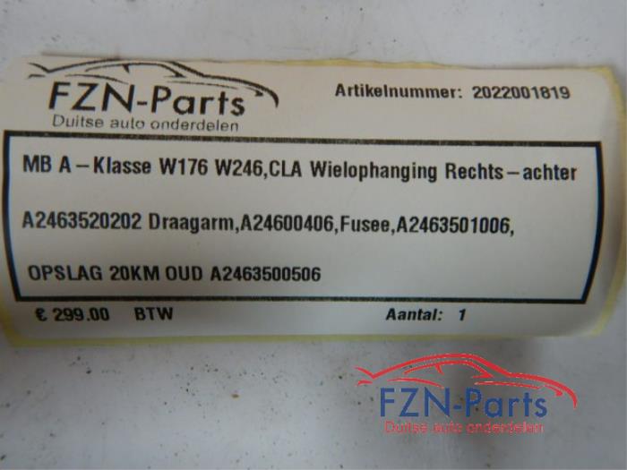 Wielophanging rechts-achter Mercedes A-Klasse (22727450)
