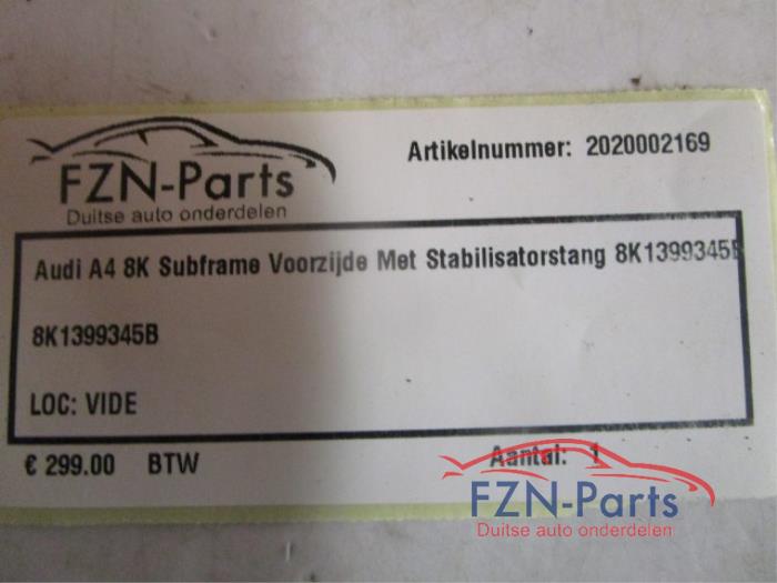 Audi A4 8K Subframe Voorzijde Met Stablisatorstang