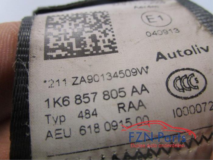 VW Golf 6 Gordel Links-achter