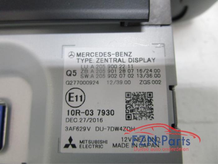 Mercedes-Benz C-Klasse W205 Navischerm + Computer + Knoppen WDD2050871F55324