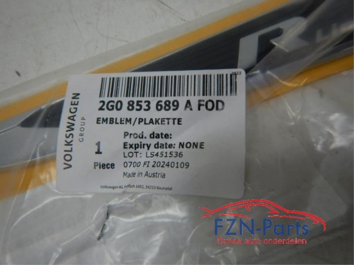 VW Polo 2G R-Line Embleem Set Links+Rechts