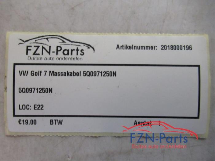 VW Golf 7 Massakabel