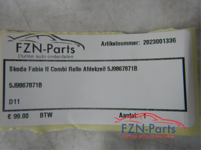 Dekzeil Bagageruimte Skoda Fabia (22740098)
