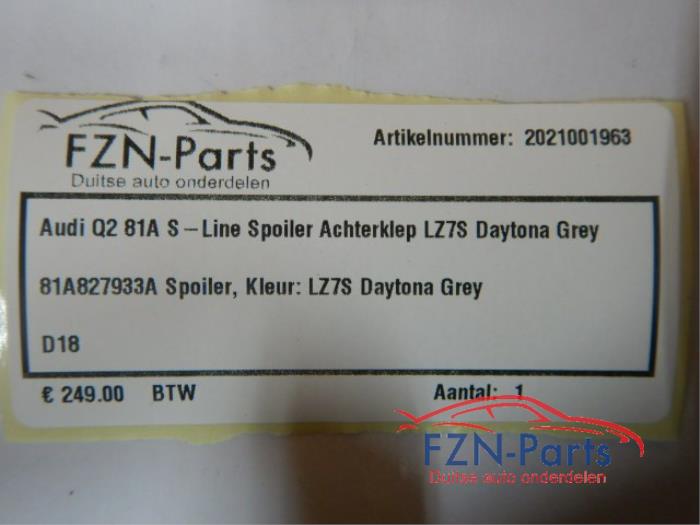 Achterspoiler Audi Q2 (22727170)