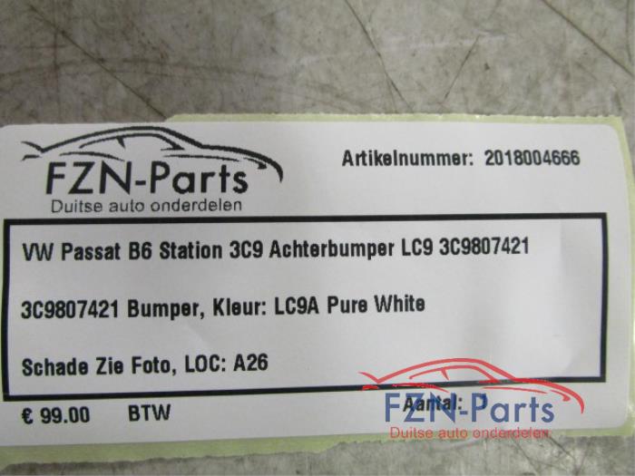 VW Passat B6 Station 3C9 Achterbumper LC9