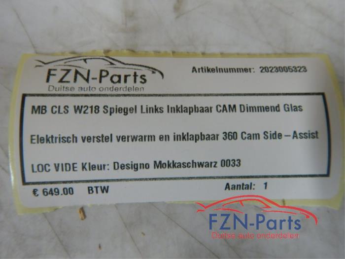 Mercedes-Benz CLS W218 Spiegel Links Inklapbaar