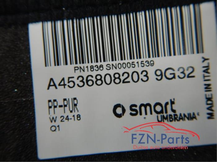 Smart 453 Forfour Mattenset Achterzijde