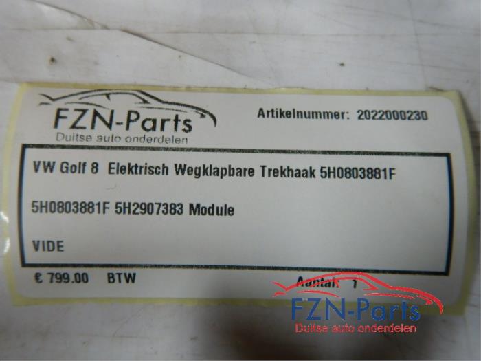 VW Golf 8 Elektrisch Wegklapbare Trekhaak