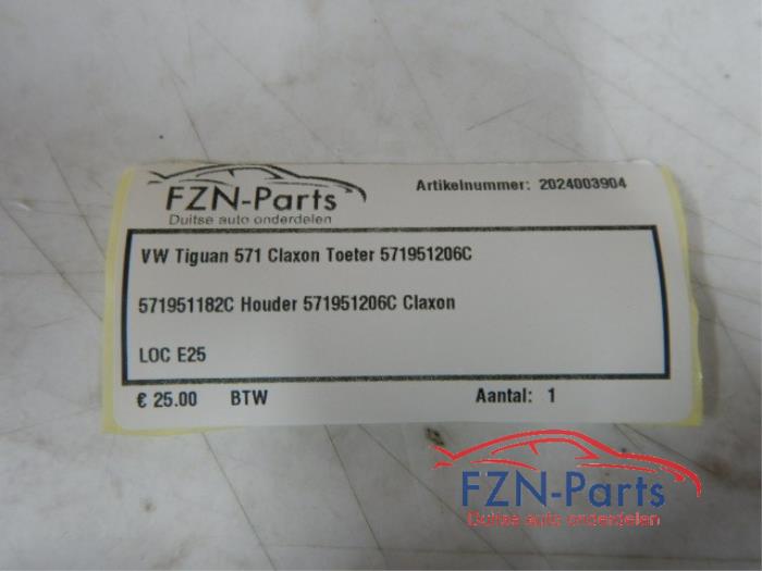 VW tiguan 571 Claxon Toeter