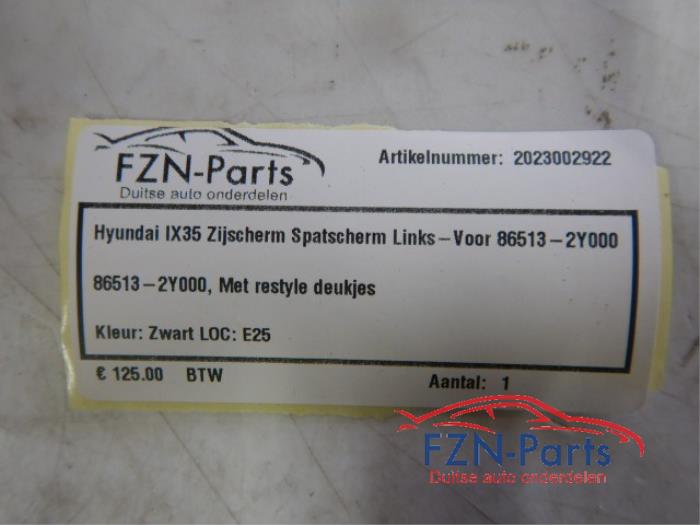 Hyundai IX35 Zijscherm Spatscherm Links-voor