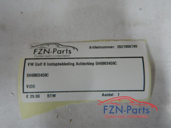 VW Golf 8 Instapbekleding Achterklep